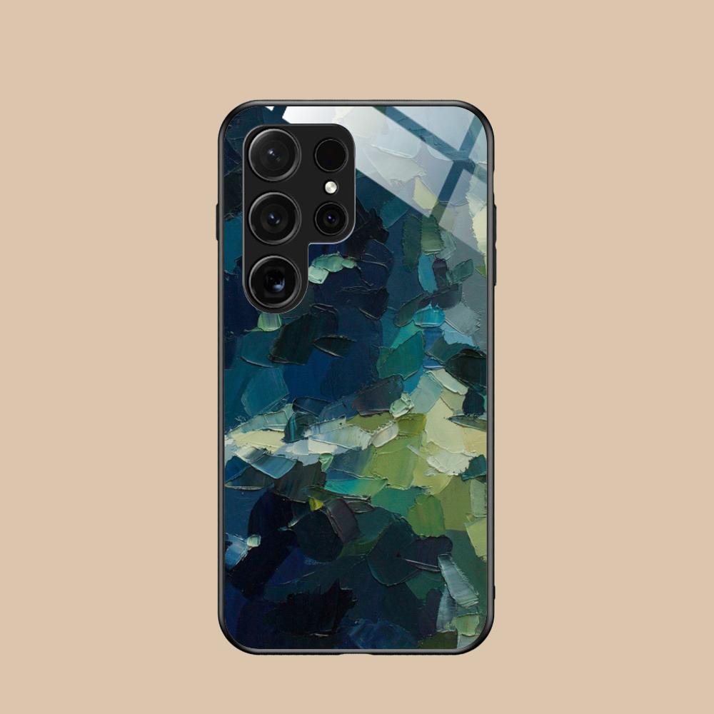 

Abstract Oil Painting Phone Case for Samsung Galaxy S26 S25 S24 S23 S22 S21 S20 Note20 Plus FE Ultra Glass Protective Cover Galaxy S23 FE