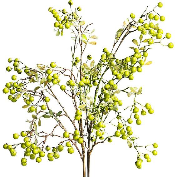 Firlar Artificial Red Berry Branch Long Stem Berry Picks, 4 PC 27.5 Inch Faux Holly Artificial Berry Branches Bouquet for Vase Wedding Christmas