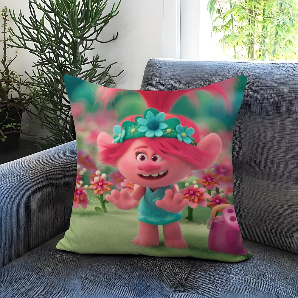 Anime Trolls Kuddfodral Bekvämt Vändbart Kuddfodral Perfekt för Bil Soffa Sovrum & Mer