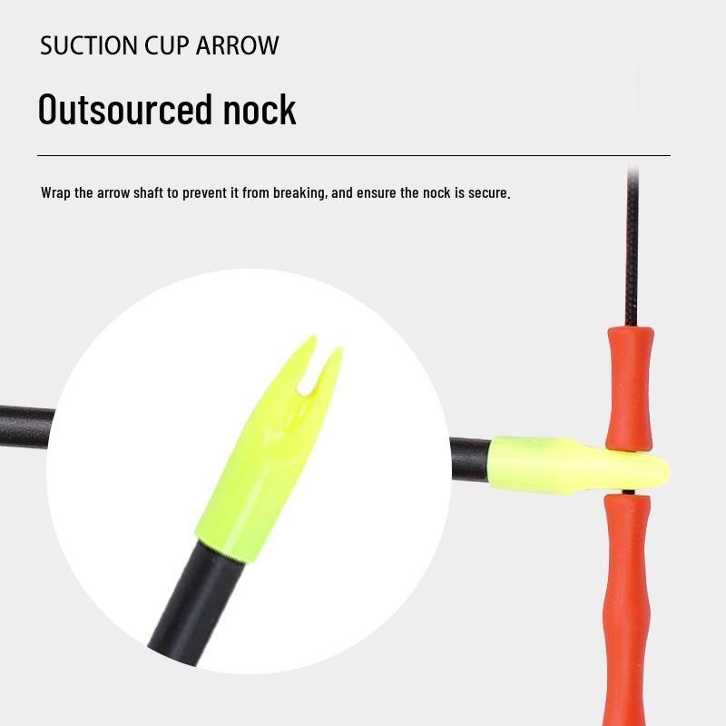 Children's Rubber Suction Cup Bow & Arrow Set for Archery Games and Parent-Child Fun