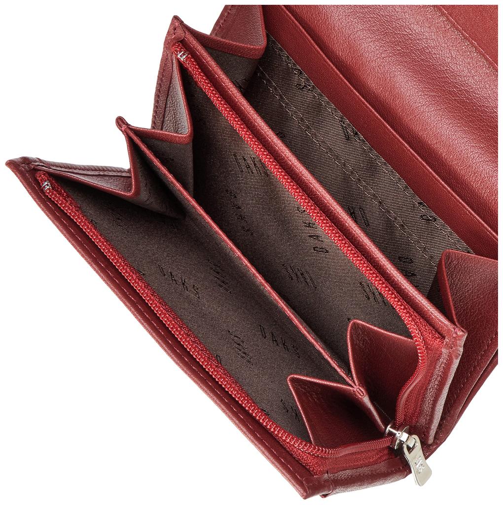 Daks HouseCheck Bifold Wallet, Men's, Red, One Size