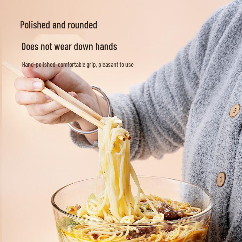 Twin-Connected Carbonized Bamboo Disposable Chopsticks