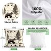 Rural Style Wildlife Cushion Pillowcase Printed Polyester 45x45cm Throw Pillow Cover Decorative Sofa Cushion Pillowslip Decor