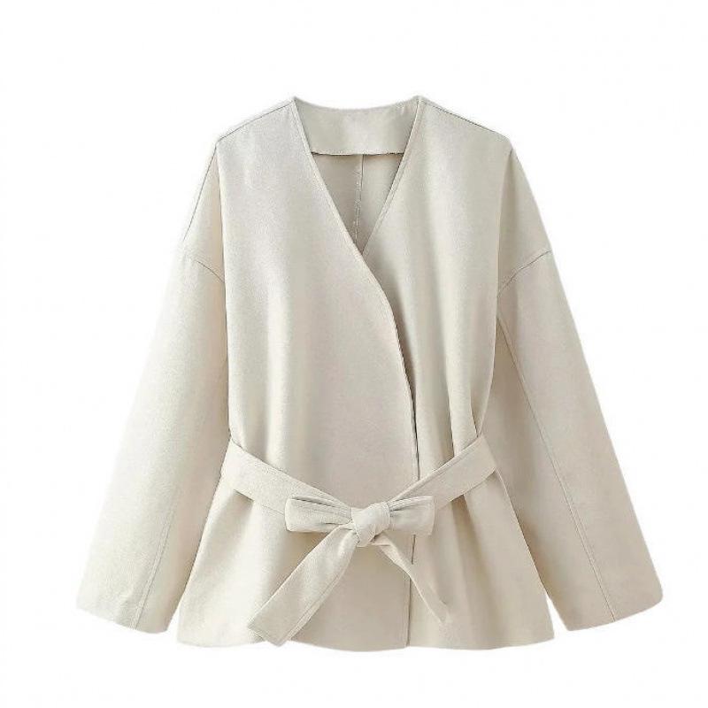 European and American Women's French Fashion Loose Wool Coat