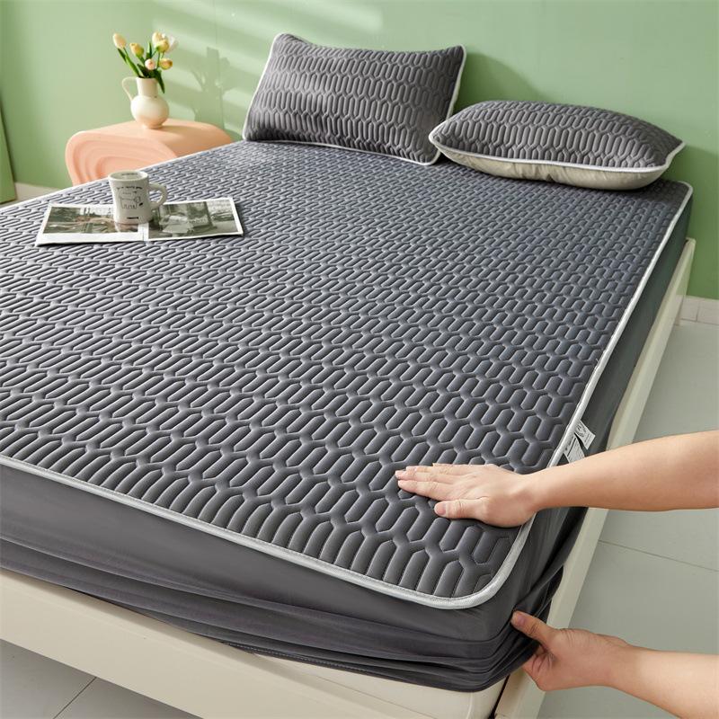 Cartoon Cute Pattern Cooling Fitted Sheet Single Natural Latex Fabric Soft Cushion for Bedding Slow Rebound Non-Slip Mattress