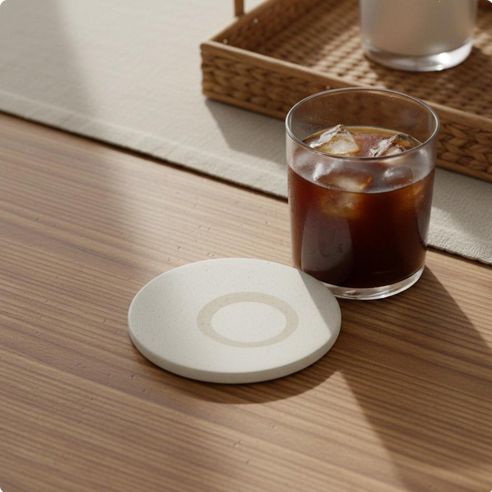 Ceramic Absorbent Drink Mat Non-Slip Absorbent Ceramic Drink Mat Bohemian Design Mug Mat Protects Surfaces Bohemian Design Mug