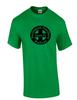 Vintage BNSF T-Shirt RETRO Railroad TRAIN Black Irish Green Tee Shirt S-5XL
