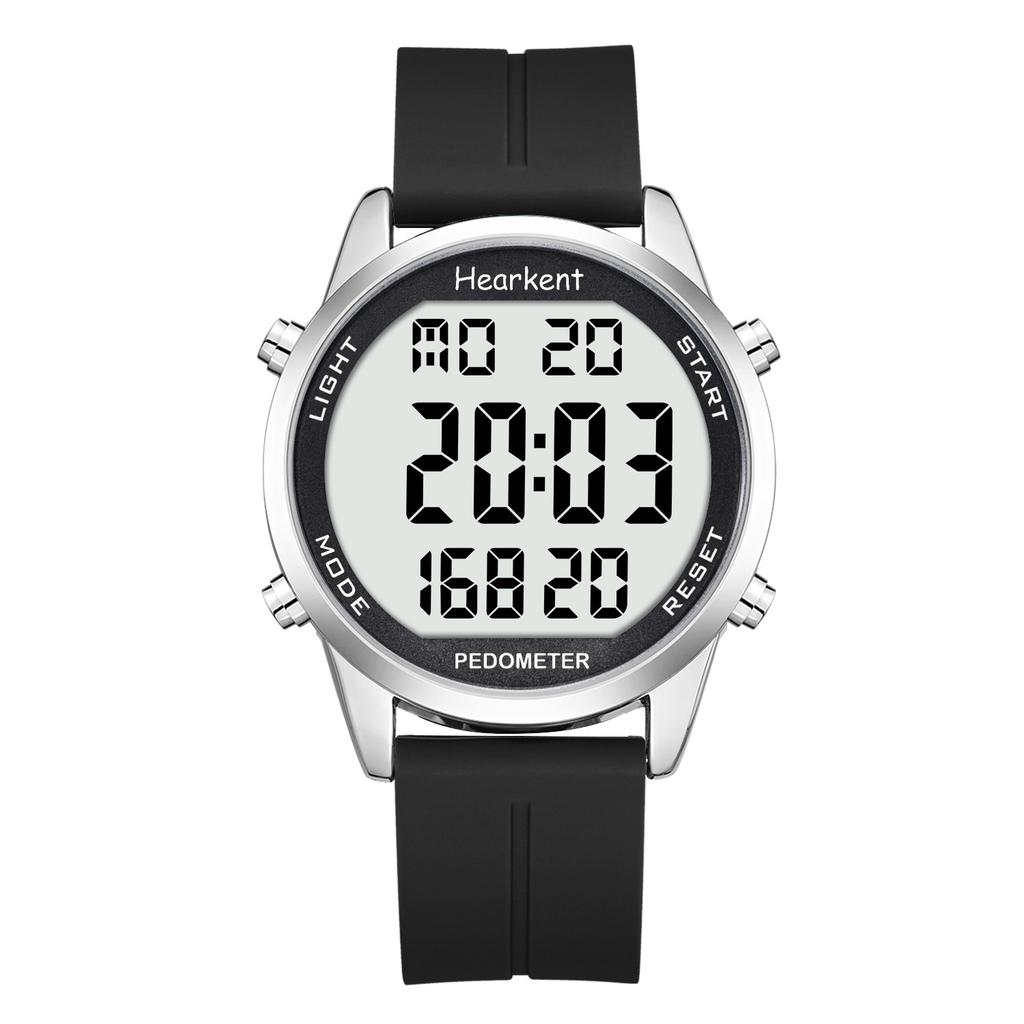 Hearkent Pedometer Watch Men's Digital Watch No Bluetooth Sport Watches Step Calories Counter Walking Fitness Tracker Wristwatch 2