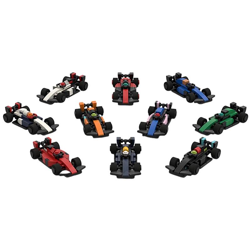 MOC F1 2023 Racing Cars Model Bricks