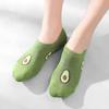 5 Pairs of Cartoon Short Socks with Avocado Summer Women's Socks Boat Socks Fashionable Printed Casual Women's Socks