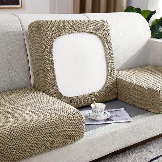 Thick Jacquard Sofa Seat Cushion Cover Funiture Protector Couch Covers for Sofas Anti-dust Removable Seat Slipcover Kids Pets