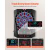 SucceBuy 13.5inch Electronic Dart Board 45 Games 474 Variations 8 Players 6 Darts 50 Soft Tips LED Scoring for Home Party Bar