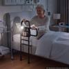 VEVOR Bed Rails for Elderly Adults Bed Side Assist Rail with Floor Support, Motion Sensor LED Light, 136kg Dual-Handle Support