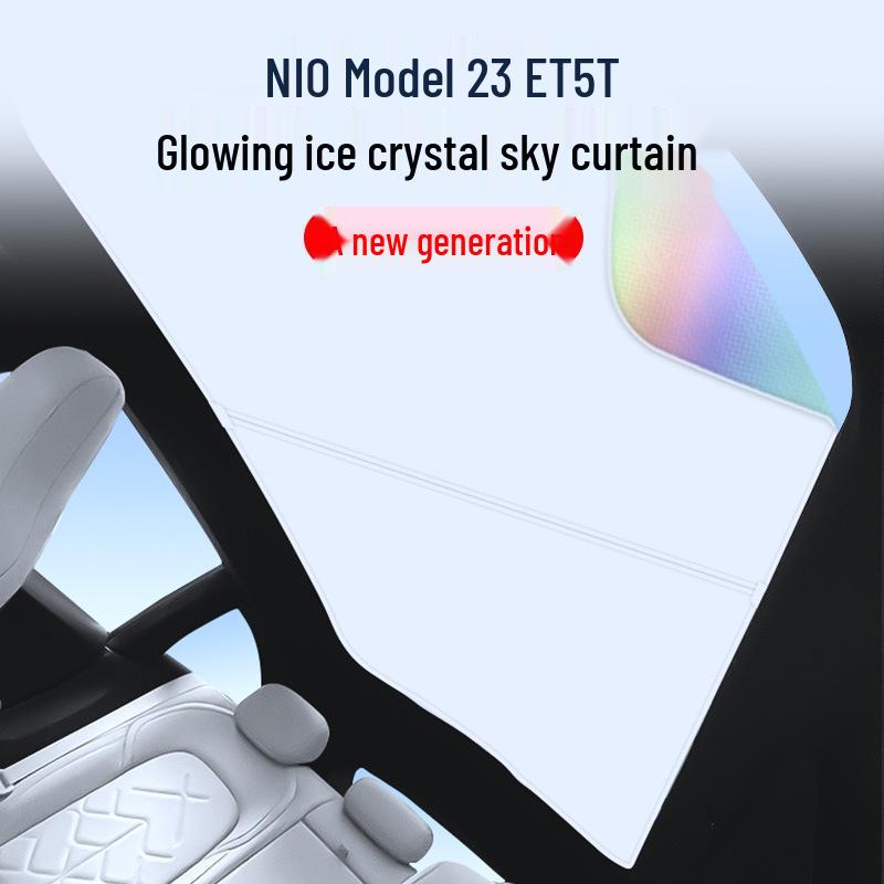 Eiskristall-Sonnendach für 2023 NIO ET5T: Wärmedämmung, Sonnenschutz, Privatsphäre und Lichtblockierung.