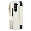 For Samsung Galaxy Z Fold 7, Flip Wallet Case with Wrist Strap, S Pen Holder, Hand Strap, Kickstand, Card Slots, Zipper Pocket