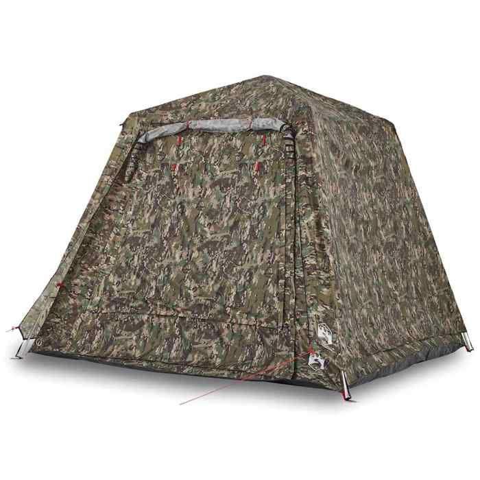 VidaXL Tente de pêche 4 personnes camouflage libération rapide, tente de camping, tente de jardin, abri d'extérieur, abri de 4005331