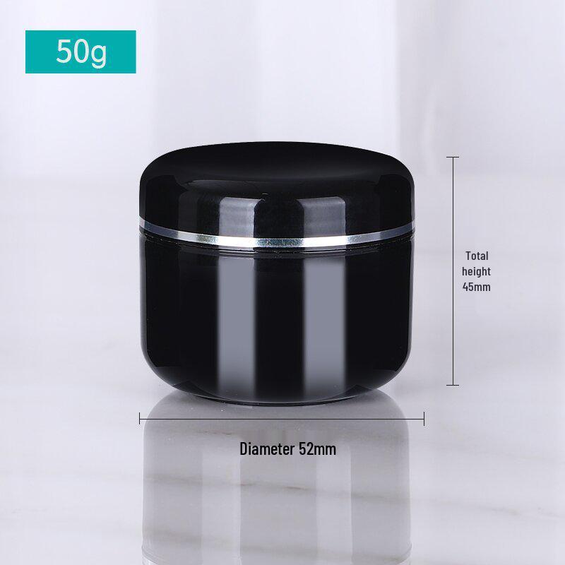 Auf Lager 20g Weiße Cremeschachtel mit Silberrand und Dichtung, 250g Kosmetik-Reiseglas