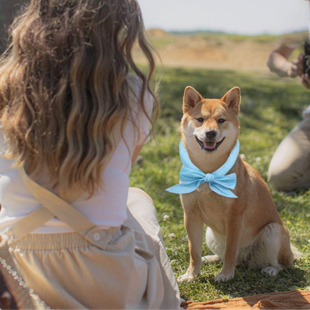 Cotton Dog Ice Scarf Soft Dog Cool Towel Puppy Cooling Headband  For Preventing Heatstroke