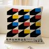 Abstract Orange Bauhaus Geometric Lucky Dragon pillow cover sofa cushion cover home room decoration children gift