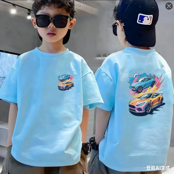 Nickelodeon Latest childrens cartoon print pure cotton softTshirt for mediumsized childrencomfortable top for older children 100