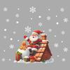 Fun-f213 Roof Santa Gift Snowball Glass Window Home Landscaping Window Sticker Uv