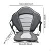 Boat Cushioned Seat with Back Rest Adjustable Straps Anti Skid Multipurpose EVA Foam Interior Canoe