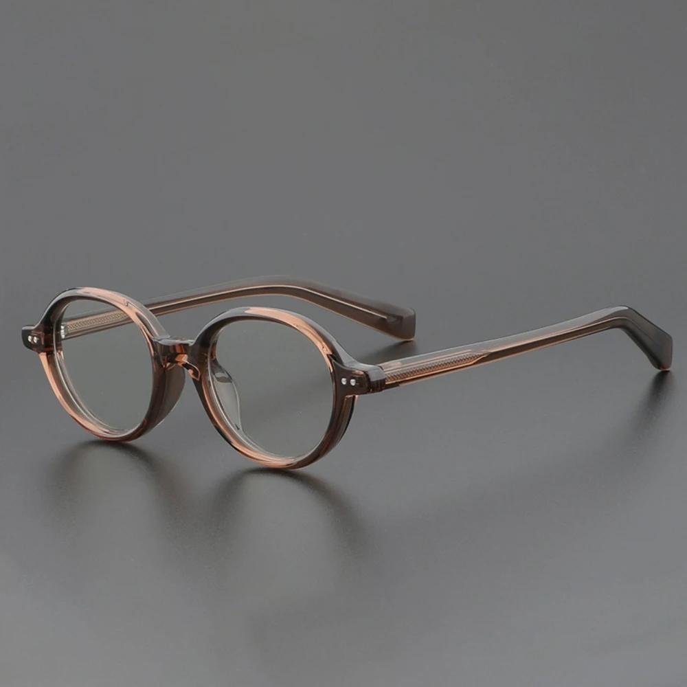 Oval Glasses For Women Retro Vintage Glasses Frame Optical Round Men Female Brown Green Clear Lens Unisex Blue Light Glasses