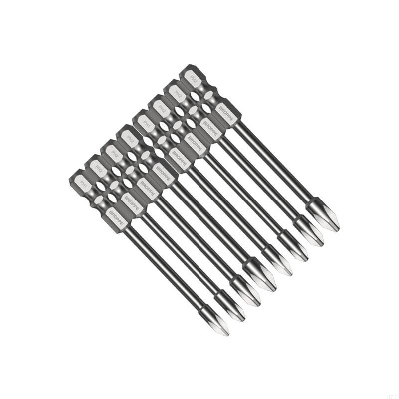 

H7EE 8Pack 75/100mm High Torque Screwdriver Bit Strong Screwdriver Bit