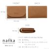 Nafka Women's Genuine Leather Mostro Business Card Case with Large Capacity and Dividers, Made in Japan [NFK-72113] (Light Green)