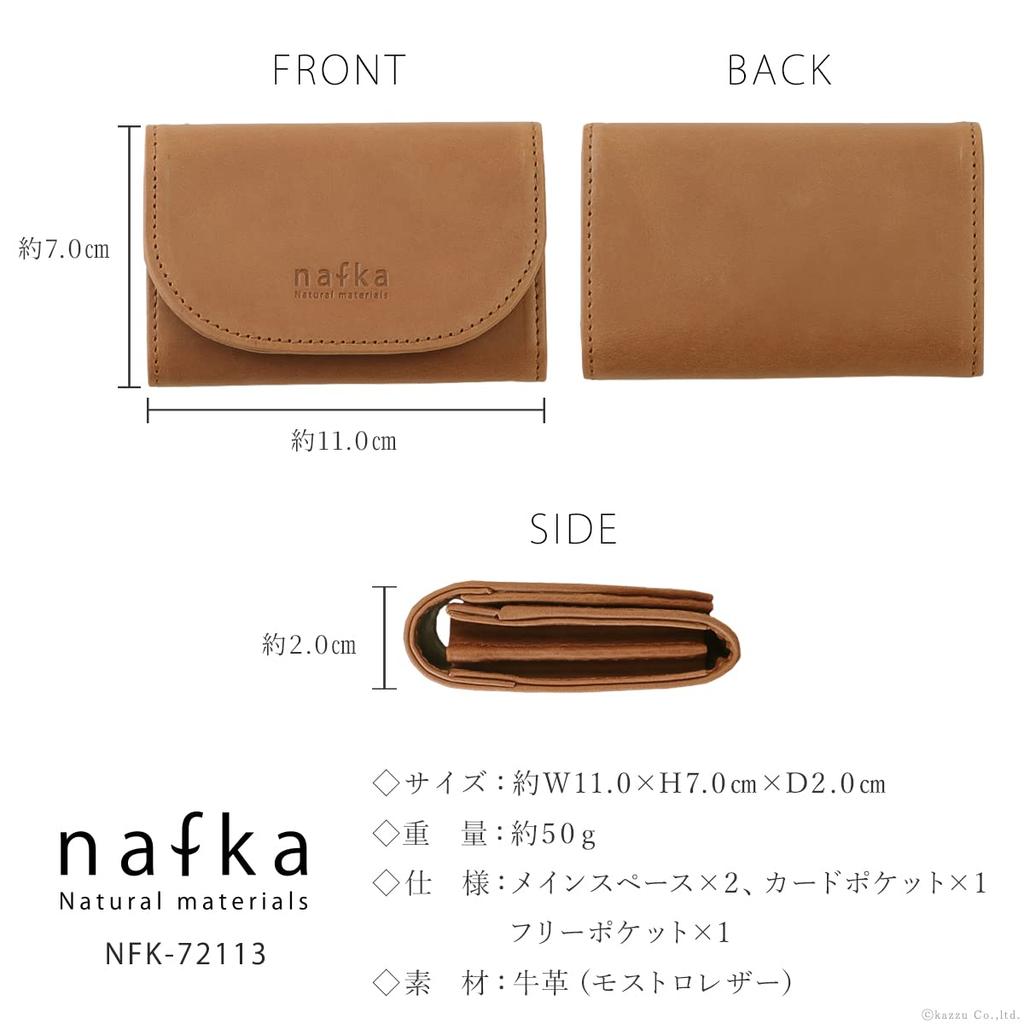 Nafka Women's Genuine Leather Mostro Business Card Case with Large Capacity and Dividers, Made in Japan [NFK-72113] (Light Green)