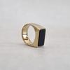MOI Studio Gold Onyx Ring