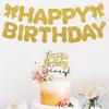 Birthday Themed Kids Party Supplies Glitter Letter Banner Garland Streamer Decorations