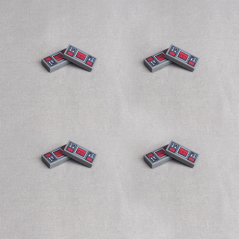 Non-Toxic Moc 10Pcs Printed 3069 1X2 3069 Target Screen Pattern Machine Building Blocks 3069Pb0777 Bricks Particle Diy Toys Children Gifts