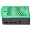 For   4 Model B Black Aluminum Case Box Enclosure with Heatsink Bracket (Black)