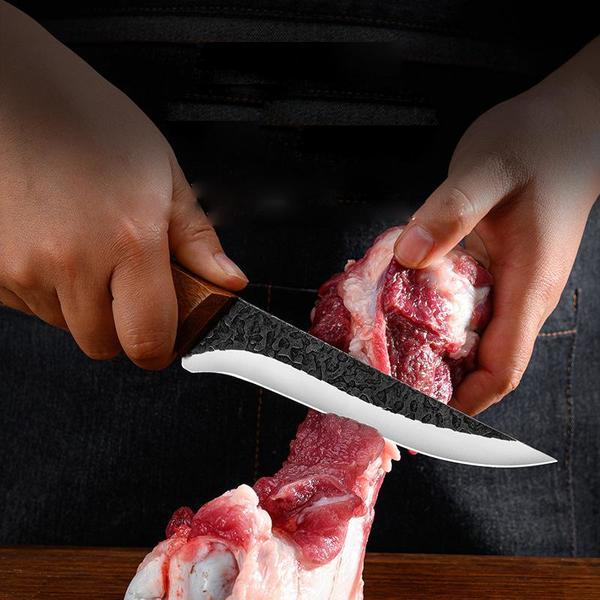 Stainless Steel Boning Knife Kitchen Slicing Knife Vegetable Fruit Knife Cutter Cooking Tool