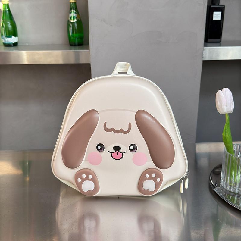 Playful And Lightweight Kids 3d Dog Backpack In Pink Brown Blue Purple For Use School