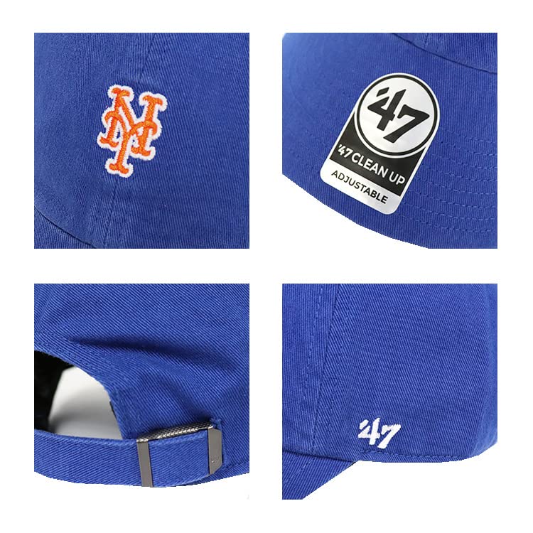 47 Brand Cap MLB New York Mets Clean Up Royal Blue Women's Men's