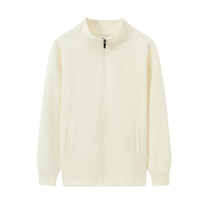 

Толстовка унисекс с воротником-стойкой на молнии, плотностью 350 г — тонкая, однотонная, спущенное плечо с фирменным логотипом на весну и осень M