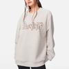 Li-Ning Fleece-Lined Long-Sleeve Casual Sweatshirt With Logo Unisex Tops Wind-Chime-Grey AWDSG93-3