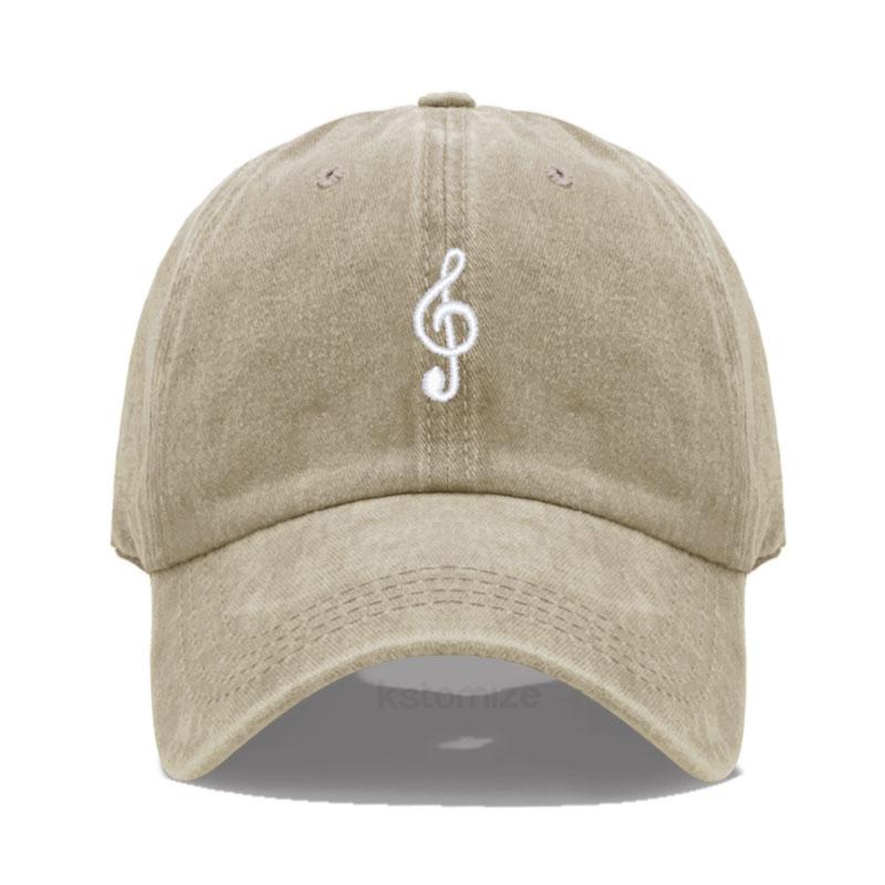 Unisex Soft Cotton Dad Hat Musical Note Embroidery Baseball Cap For Women Men Adjustable Unisex Casual Sports Caps