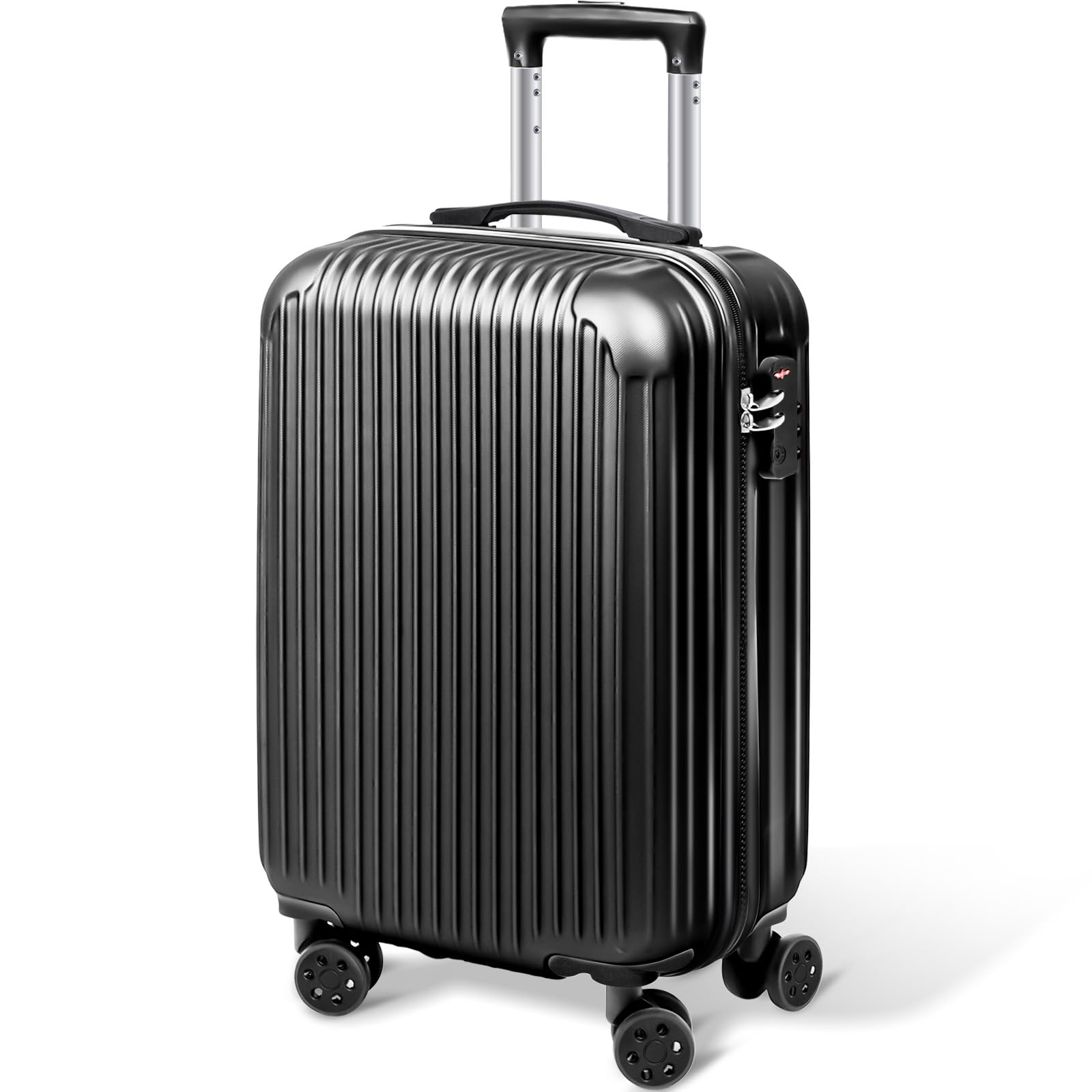 

Carry Carry Small Large Double Equipped with TSA Business [Chiaki Store] Suitcase, Case, Bag, Carry-on, Size, Capacity, Lightweight, Quiet, Casters, чорний