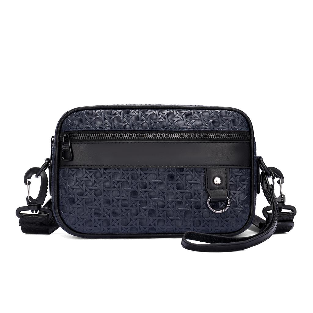 Men's Business Crossbody Bag – Soft PU Leather Shoulder Bag with Adjustable Strap for Work & Travel