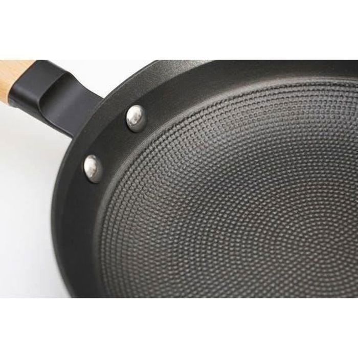 Poêle À Frire En Fonte - Natural - 28 Cm - Anti-adhésif - PFOA Free - Induction