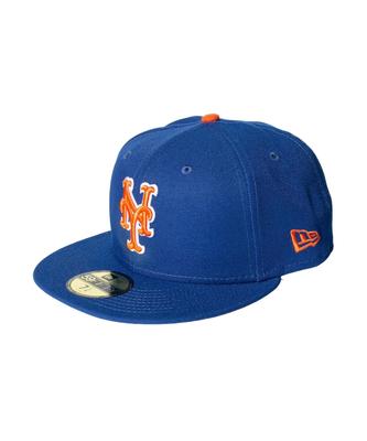 New Era 59FIFTY Blue Orange Size 7 & Cap, 1/8 (Used)