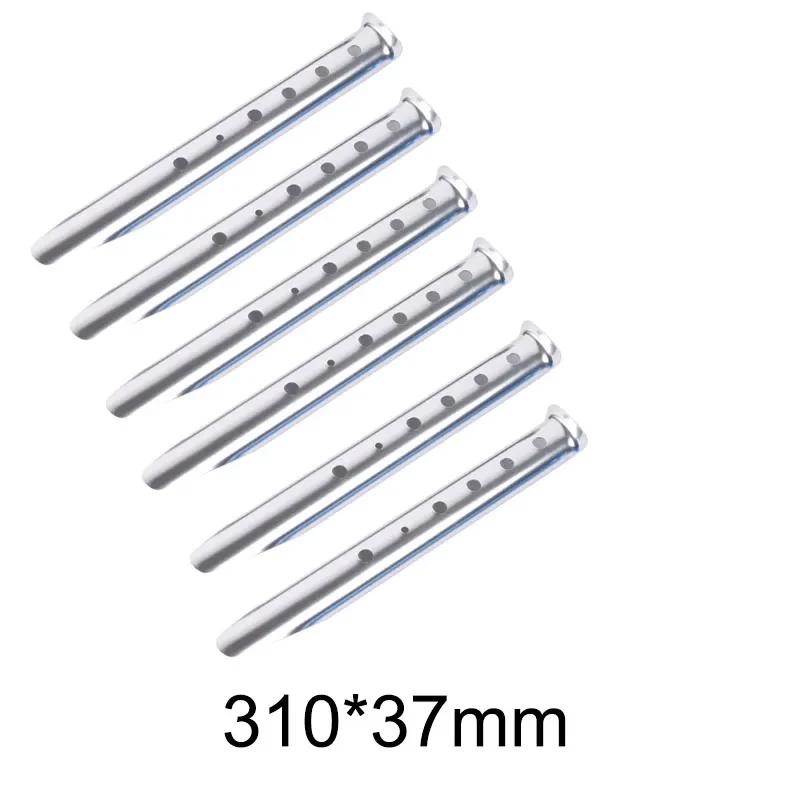 6pcs Outdoor Beach U-Shape Tent Stakes Camping Tent Pegs Tools for Camping Hiking Beach Snow Sand Ground Tarp Accessories