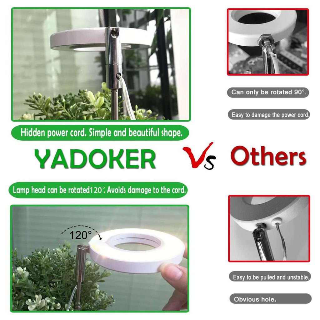 Plant Grow Light Floor Lamp Full Spectrum Sunlight Large Potted Plant Fill Light 3 9 12 Hours Timing 10 Levels Dimming