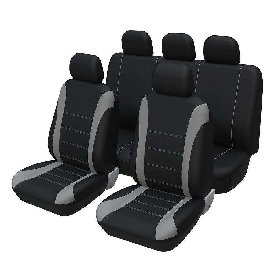 Universal Car and Minivan Seat Cover with Exclusive Waistline Design Fabric Cushion