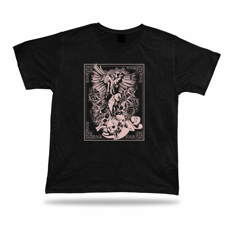 Tshirt Tee Shirt Birthday Gift Idea Predators Skull Death Hawk Emblam Classic