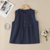Women Casual Round Neck Summer Sleeveless Tank Tops