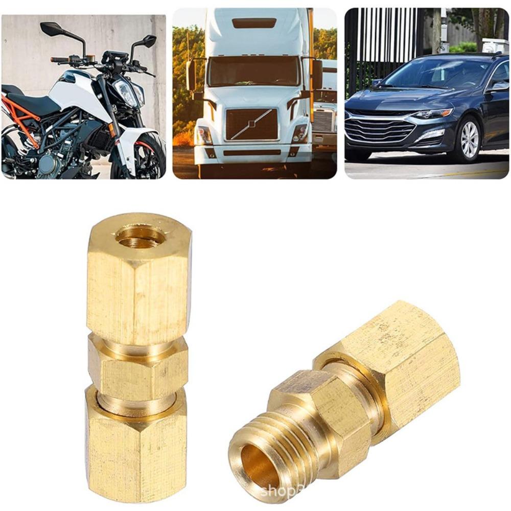 3-42mm1/8" 3/16" 1/4" 5/16" 3/8" 1/2" 3/4" 7/8" Inch Tube Compression Union Brass Pipe Fitting Connector Oil Water Fuel Gas